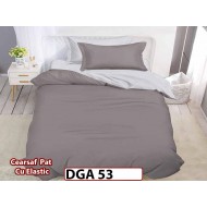 Lenjerie din finet 4 piese 1 Persoana Cearceaf cu Elastec - DGA 53