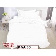 Lenjerie din finet 4 piese 1 Persoana Cearceaf cu Elastec - DGA 55