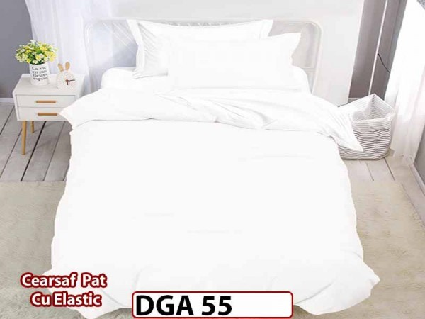 Lenjerie din finet 4 piese 1 Persoana Cearceaf cu Elastec - DGA 55 Lenjerie din finet 4 piese 1 Persoana Cearceaf cu Elastec - DGA 55