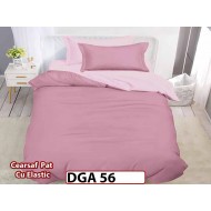 Lenjerie din finet 4 piese 1 Persoana Cearceaf cu Elastec - DGA 56