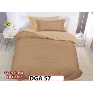 Lenjerie din finet 4 piese 1 Persoana Cearceaf cu Elastec - DGA 57