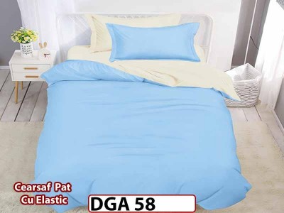 Lenjerie din finet 4 piese 1 Persoana Cearceaf cu Elastec - DGA 58 Lenjerie din finet 4 piese 1 Persoana Cearceaf cu Elastec - DGA 58