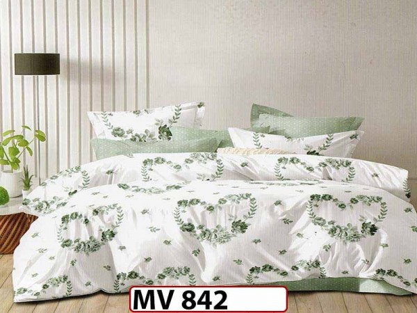Lenjerie din bumbac Satinat 4 piese Casa New Concept - MV842 Lenjerie din bumbac Satinat 4 piese Casa New Concept - MV842