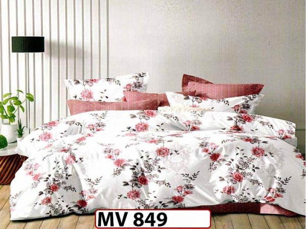 Lenjerie din bumbac Satinat 4 piese Casa New Concept - MV849 Lenjerie din bumbac Satinat 4 piese Casa New Concept - MV849