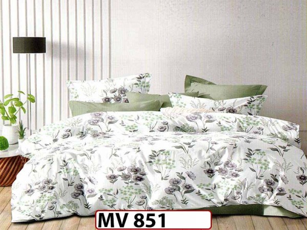 Lenjerie din bumbac Satinat 4 piese Casa New Concept - MV851 Lenjerie din bumbac Satinat 4 piese Casa New Concept - MV851