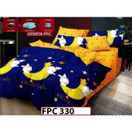 SET Lenjerie din Finet 6 Piese + Pilota 200x220cm + 2 Perne 50x70cm - FPC 330