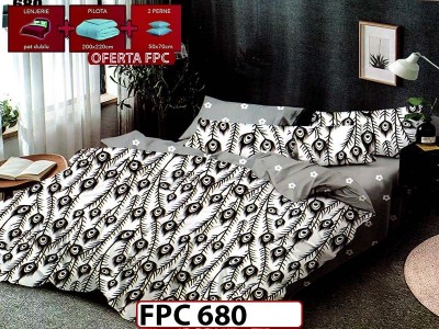 SET Lenjerie din Finet 6 Piese + Pilota 200x220cm + 2 Perne 50x70cm - FPC 680