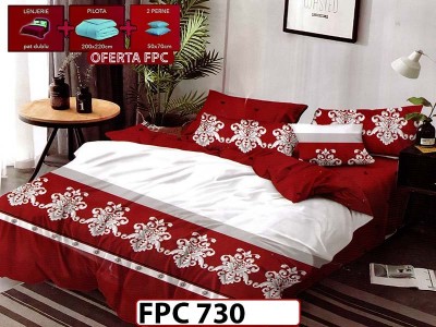 SET Lenjerie din Finet 6 Piese + Pilota 200x220cm + 2 Perne 50x70cm - FPC 730