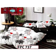 SET Lenjerie din Finet 6 Piese + Pilota 200x220cm + 2 Perne 50x70cm - FPC 737