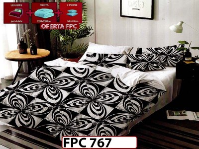 SET Lenjerie din Finet 6 Piese + Pilota 200x220cm + 2 Perne 50x70cm - FPC 767