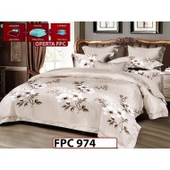 SET Lenjerie din Finet 6 Piese + Pilota 200x220cm + 2 Perne 50x70cm - FPC 974