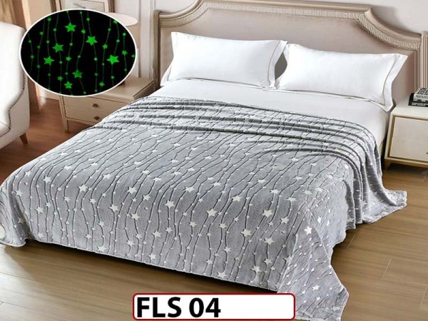 Patura Fosforescenta din Microfibra Plusata 200x230cm - FLS 04 Patura Fosforescenta din Microfibra Plusata 200x230cm - FLS 04
