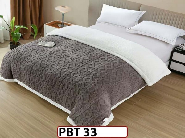Patura Pufoasa Cocolino cu Blanita cu Fermoar 200x230cm - PBT 33