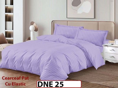 Lenjerie din damasc finet cu 4 piese, cearceaf cu elastic - DNE 25