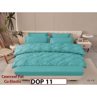 Lenjerie din Finet 6 piese cu pliuri cu Cearceaf Elastic - DOP11