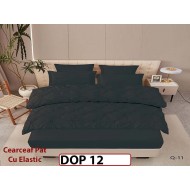 Lenjerie din Finet 6 piese cu pliuri cu Cearceaf Elastic - DOP12