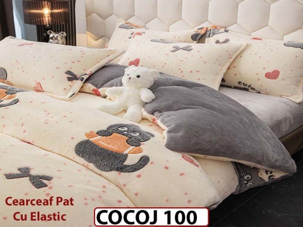 Lenjerie De Pat COCOLINO  cu Elastic 4 piese - COCOJ100