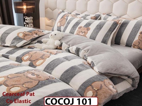 Lenjerie De Pat COCOLINO  cu Elastic 4 piese - COCOJ101