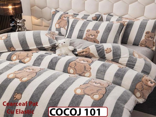 Lenjerie De Pat COCOLINO  cu Elastic 4 piese - COCOJ101