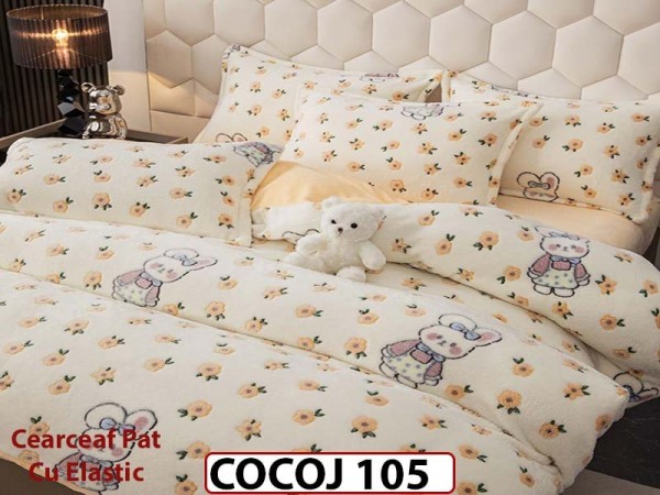 Lenjerie De Pat COCOLINO  cu Elastic 4 piese - COCOJ105