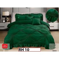 Lenjerie din catifea Brodata 6 piese cu Inimioare - RH10