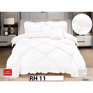 Lenjerie din catifea Brodata 6 piese cu Inimioare - RH11