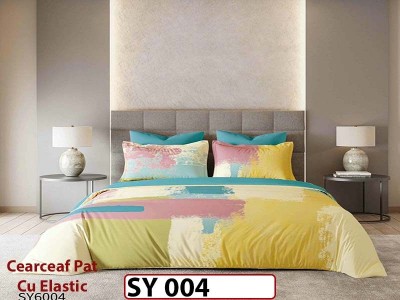 Lenjerie din finet 6 piese Imprimata Digital cu elastic - SY 004