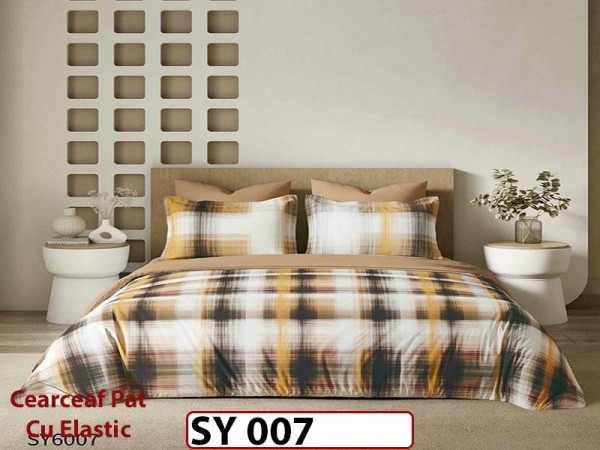 Lenjerie din finet 6 piese Imprimata Digital cu elastic - SY 007