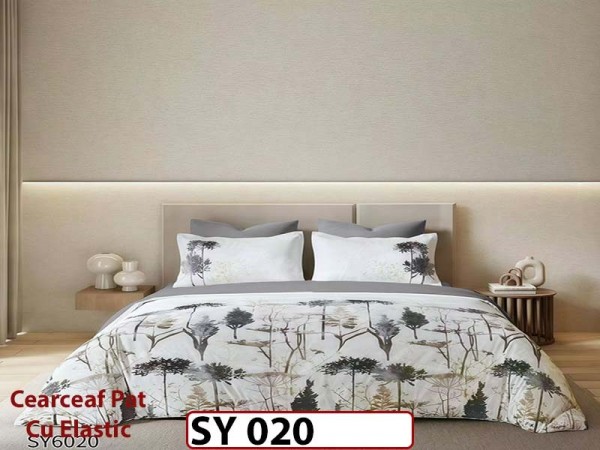 Lenjerie din finet 6 piese Imprimata Digital cu elastic - SY 020