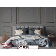 Lenjerie din finet 6 piese Imprimata Digital cu elastic - SY 028