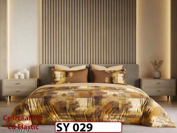 Lenjerie din finet 6 piese Imprimata Digital cu elastic - SY 029