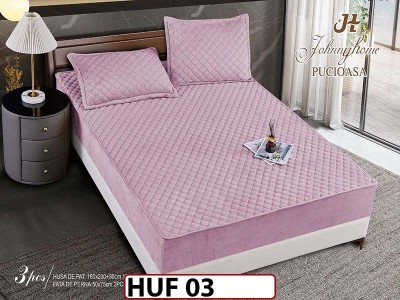 Husa matlasata tip topper din catifea 160x200 - Pat 2 Persoane - HUF 03 Husa matlasata tip topper din catifea 160x200 - Pat 2 Persoane - HUF 03