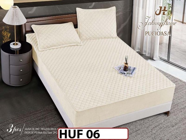 Husa matlasata tip topper din catifea 160x200 - Pat 2 Persoane - HUF 06 Husa matlasata tip topper din catifea 160x200 - Pat 2 Persoane - HUF 06