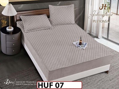 Husa matlasata tip topper din catifea 160x200 - Pat 2 Persoane - HUF 07 Husa matlasata tip topper din catifea 160x200 - Pat 2 Persoane - HUF 07