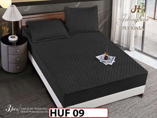 Husa matlasata tip topper din catifea 160x200 - Pat 2 Persoane - HUF 09 Husa matlasata tip topper din catifea 160x200 - Pat 2 Persoane - HUF 09