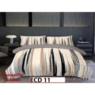 Lenjerie din finet 5D cu 6 piese si cearceaf cu elastic - ECD 11