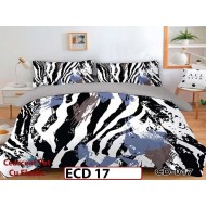 Lenjerie din finet 5D cu 6 piese si cearceaf cu elastic - ECD 17