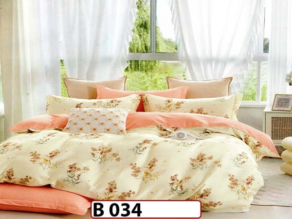Lenjerie din bumbac 100% 4 piese CasaNewConcept - B 034