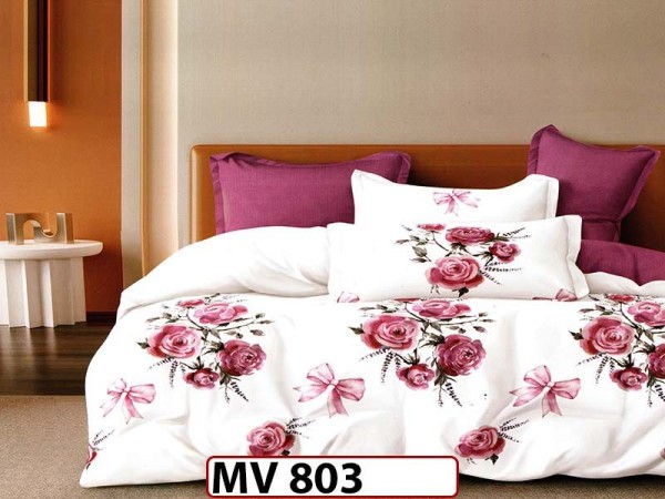 Lenjerie din bumbac Satinat 4 piese Casa New Concept - MV803