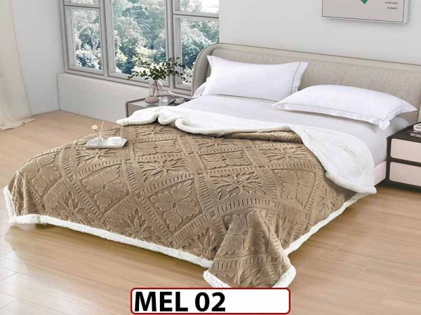 Patura Pufoasa Cocolino cu Blanita cu Fermoar 200x230cm - MEL 02