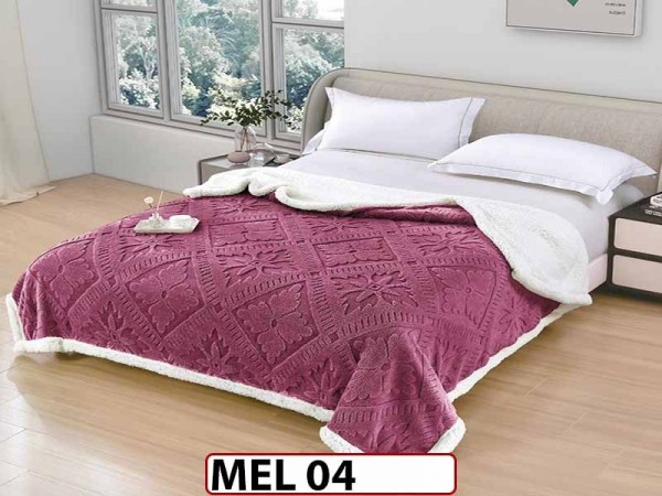 Patura Pufoasa Cocolino cu Blanita cu Fermoar 200x230cm - MEL 04
