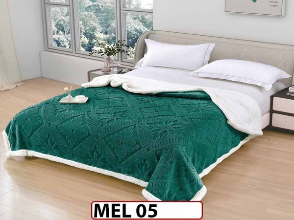 Patura Pufoasa Cocolino cu Blanita cu Fermoar 200x230cm - MEL 05