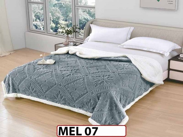 Patura Pufoasa Cocolino cu Blanita cu Fermoar 200x230cm - MEL 07