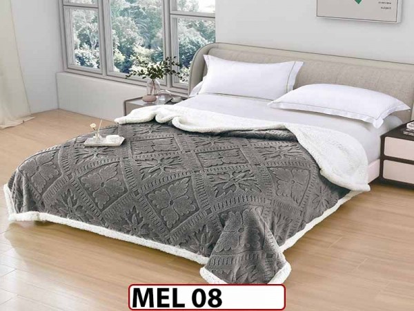 Patura Pufoasa Cocolino cu Blanita cu Fermoar 200x230cm - MEL 08 Patura Pufoasa Cocolino cu Blanita cu Fermoar 200x230cm - MEL 08