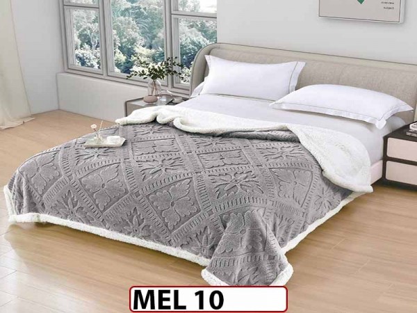 Patura Pufoasa Cocolino cu Blanita cu Fermoar 200x230cm - MEL 10