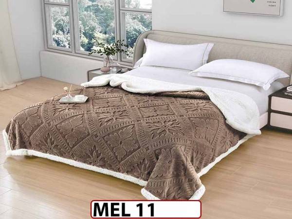 Patura Pufoasa Cocolino cu Blanita cu Fermoar 200x230cm - MEL 11