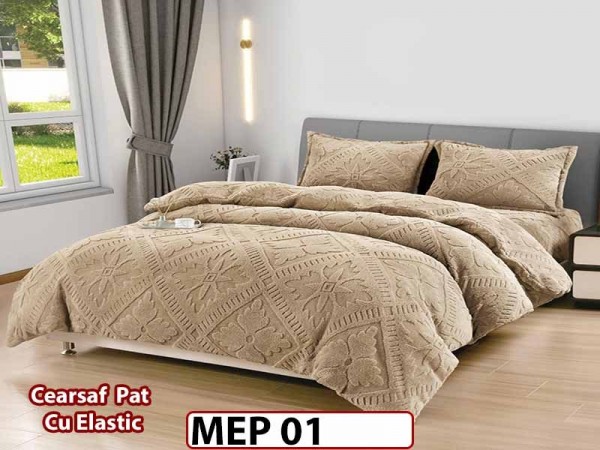Lenjerie De Pat Cocolino 2 Persoane CU ELASTIC 4 piese - MEP 01