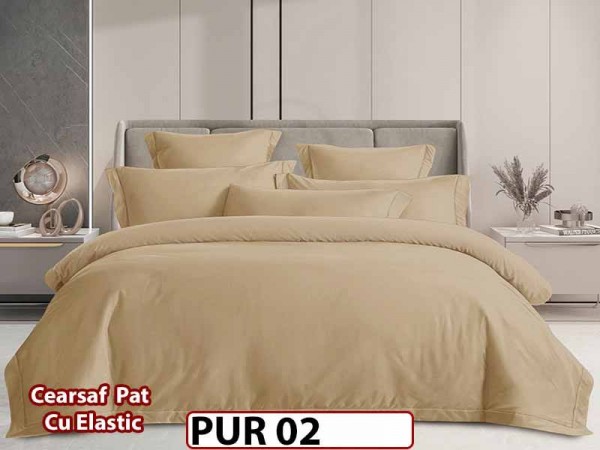 Lenjerie din Finet Fin 4 Piese cu Elastic - PUR 02
