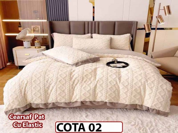 Lenjerie cocolino cu blanita , Tip Tricotaj , 4 piese cu Elastic- COTA 02