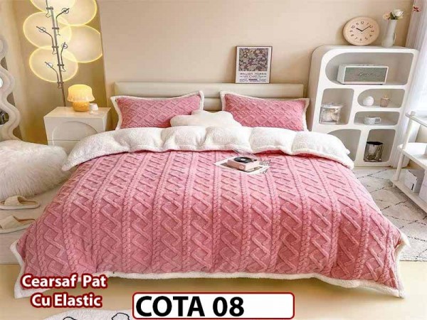 Lenjerie cocolino cu blanita , Tip Tricotaj , 4 piese cu Elastic- COTA 08